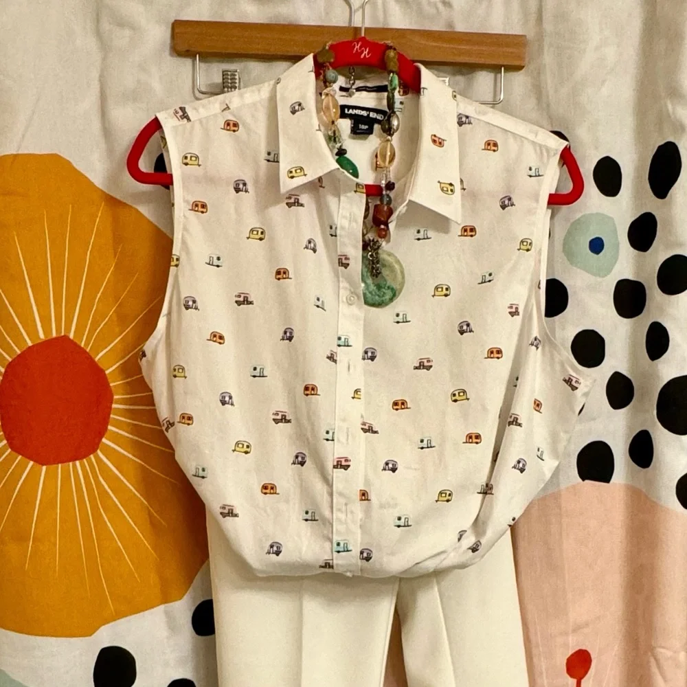 Anne Kline off-white/winter white/ dress slacks. Size 8 Ankle Length. - Picture 10 of 13